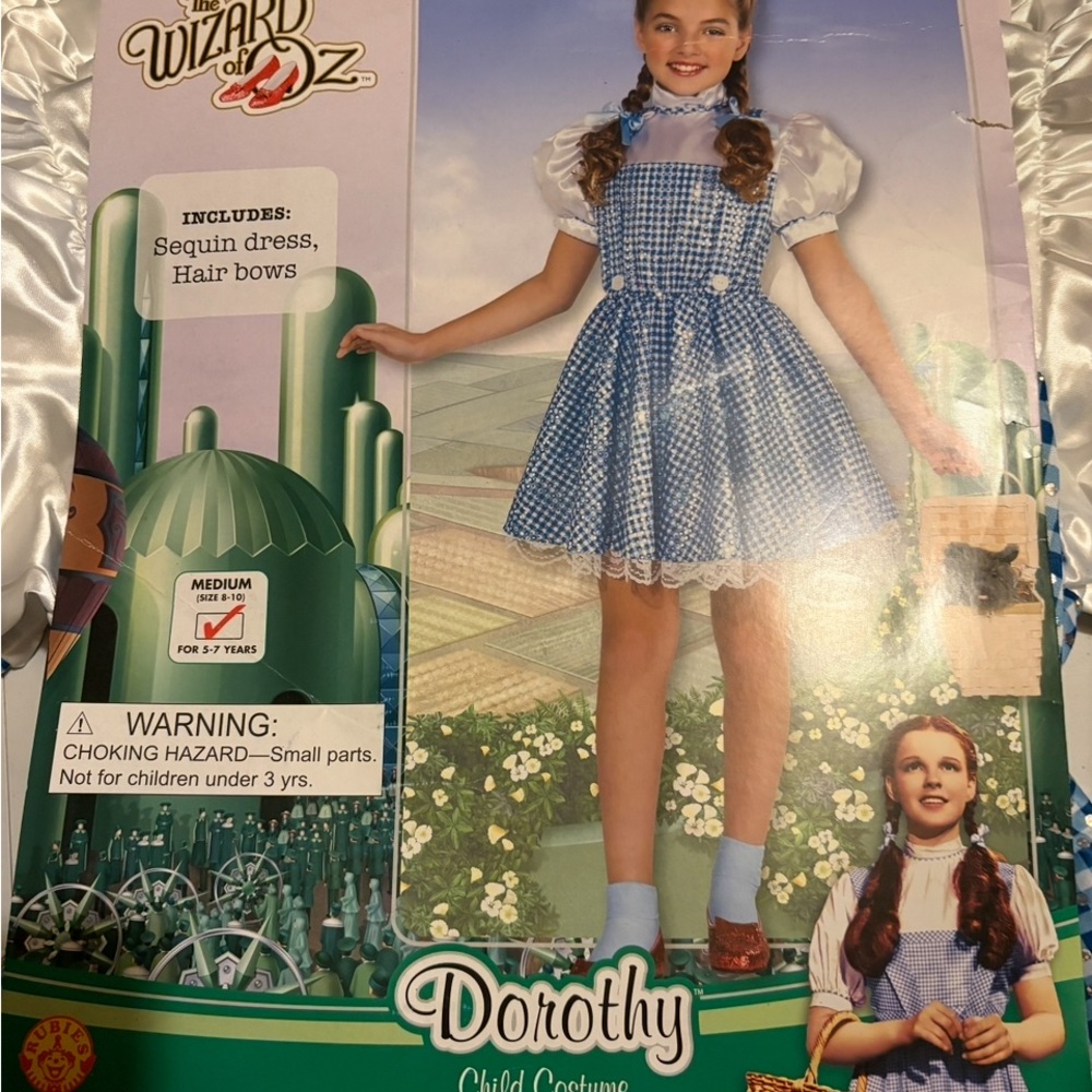 Dorothy Child Costume - Blue and White M 7/8